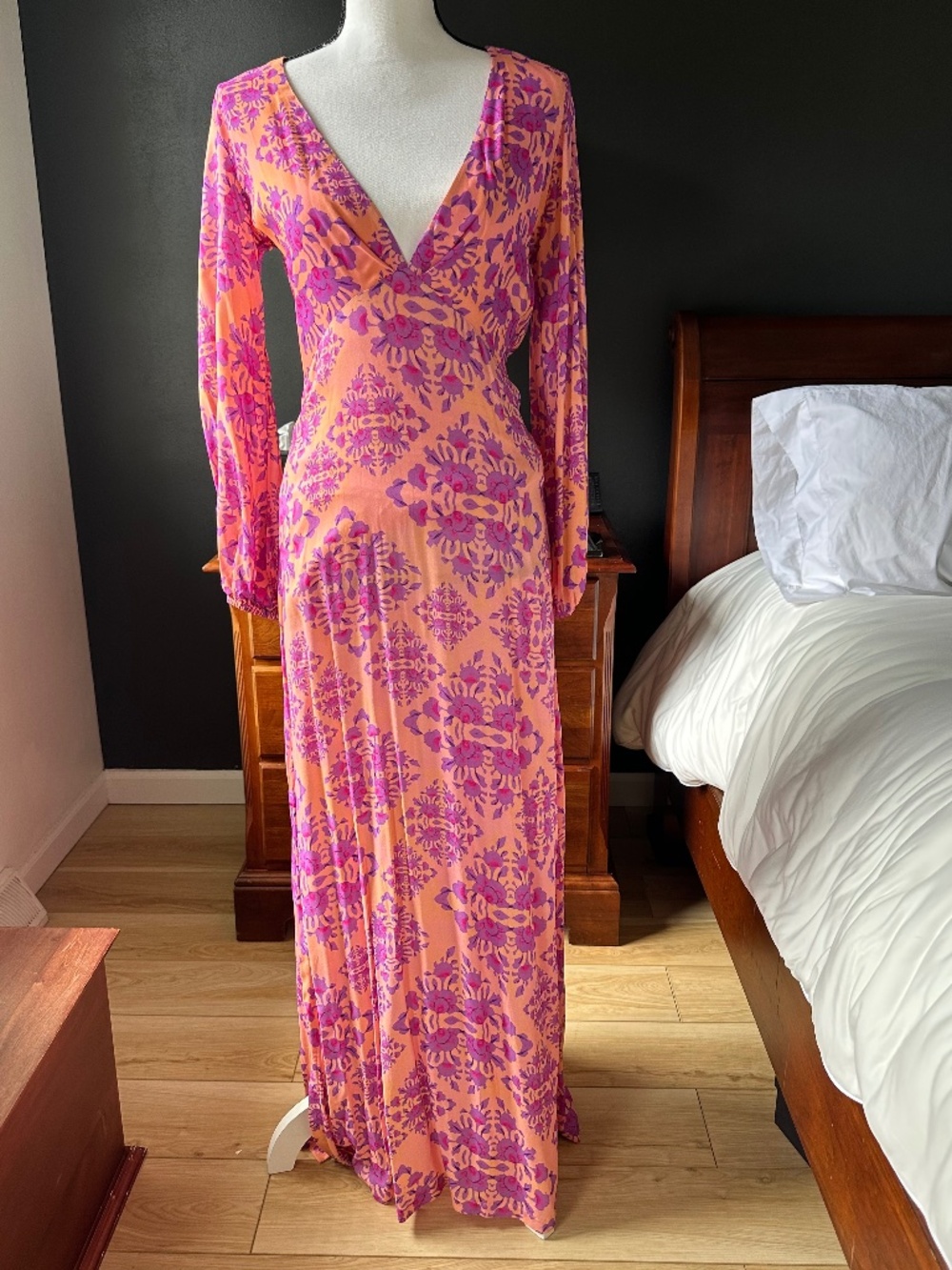 NWT Anthropologie Luli Fama Miami Maxi Dress - XS